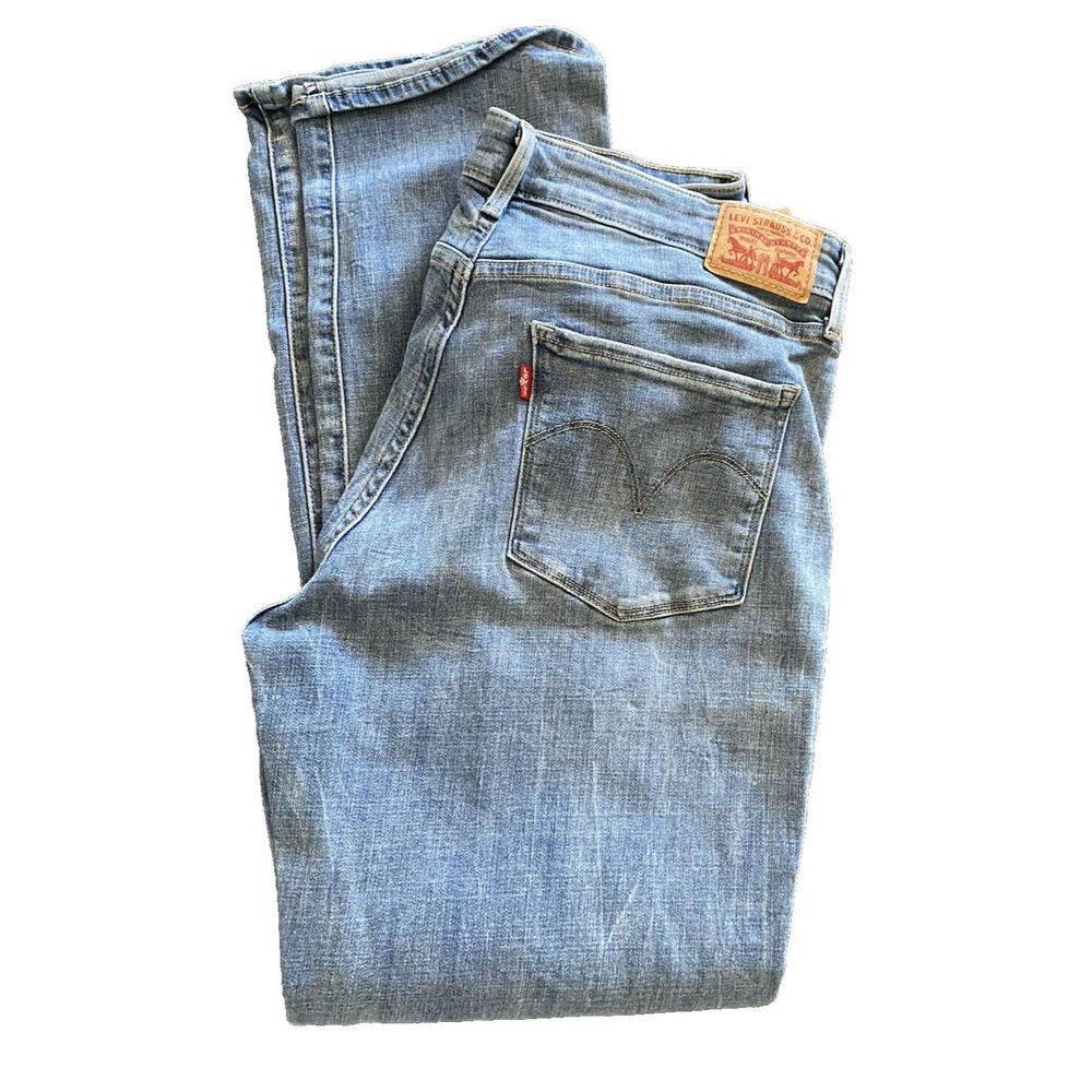 Levis 16 jeans midrise skinny 16 M Stretch blue jeans Factory Scored Nice!